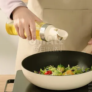ROBO Automatic Opening and Closing Seasoning Bottle in Moonlight White, 500ml (Barcode Required)