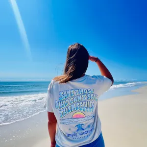 Save Those Who Can't Save Themselves Sea Turtle Tracking T-Shirt by Simply Southern