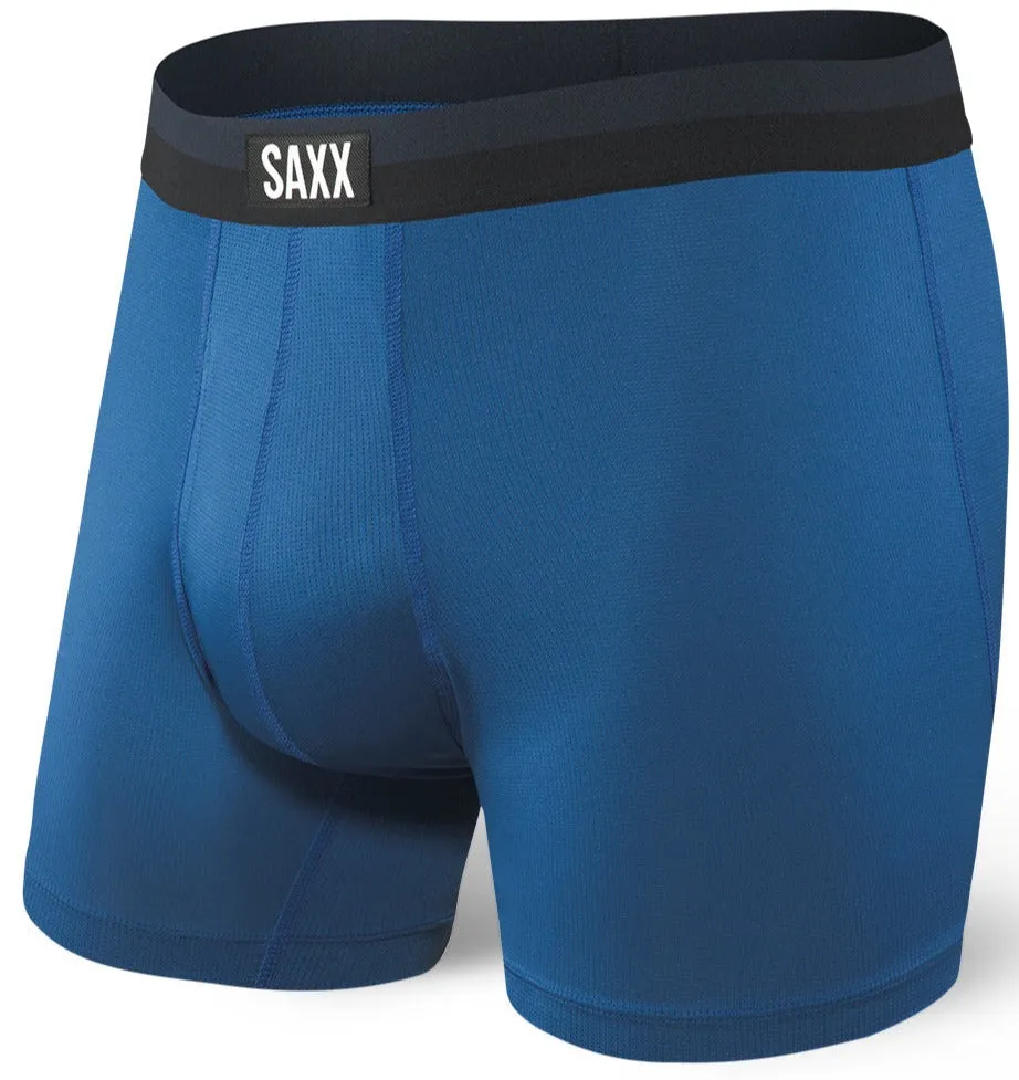 SAXX Sport Mesh Boxer Brief Fly Navy/City Blue (2-Pack)