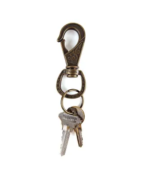 Scroll Key Clip Antique Bronze