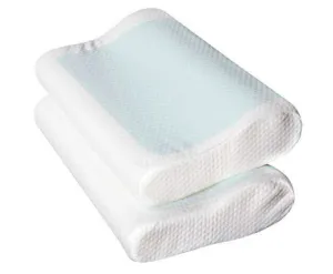 Set of 2 Cool Gel Memory Foam Pillows