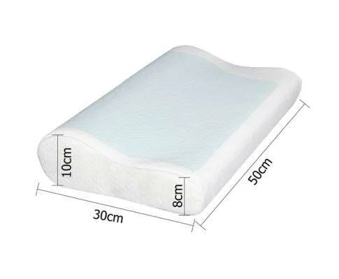 Set of 2 Cool Gel Memory Foam Pillows