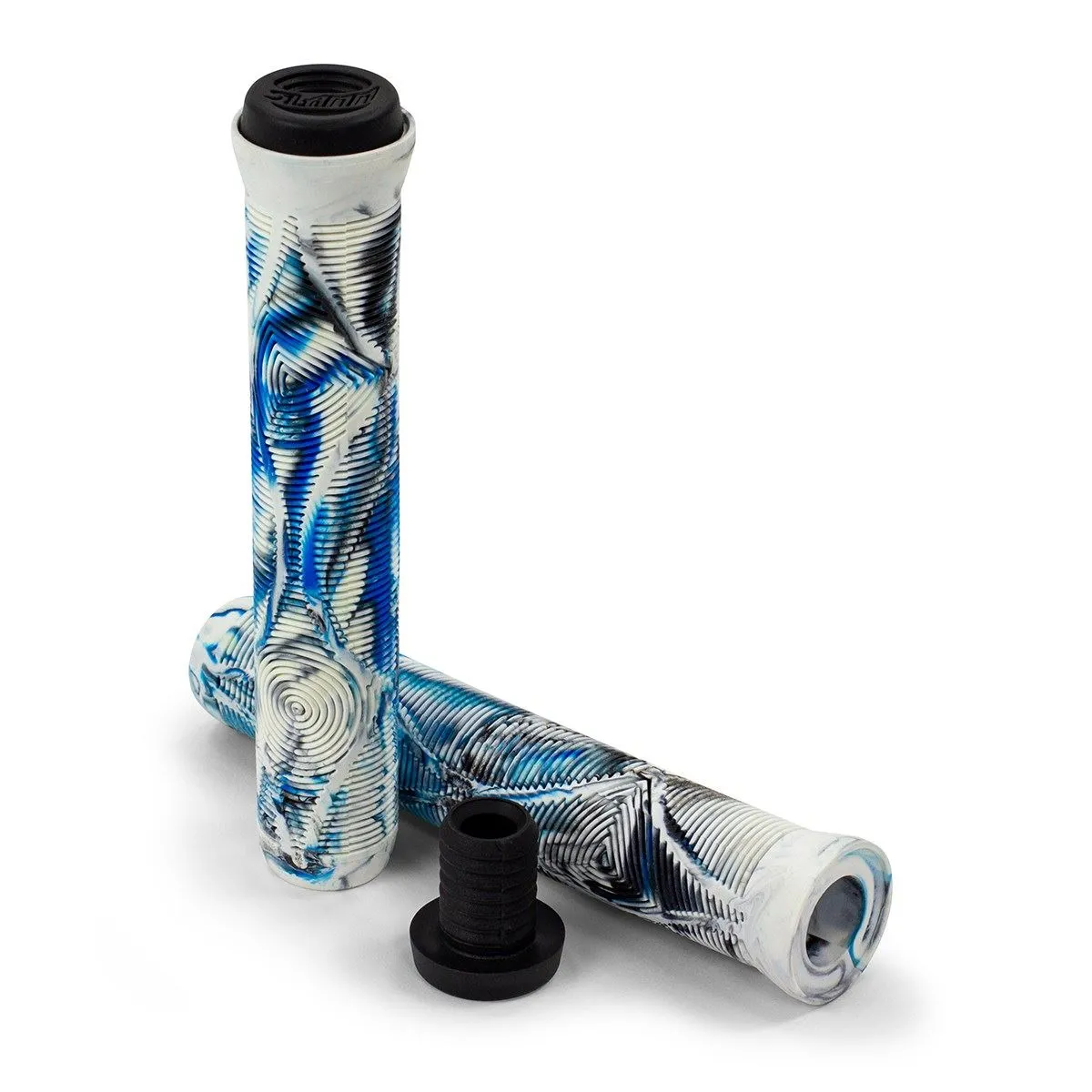Slamm Scooter Team Swirl Bar Grips - Arctic - 165mm