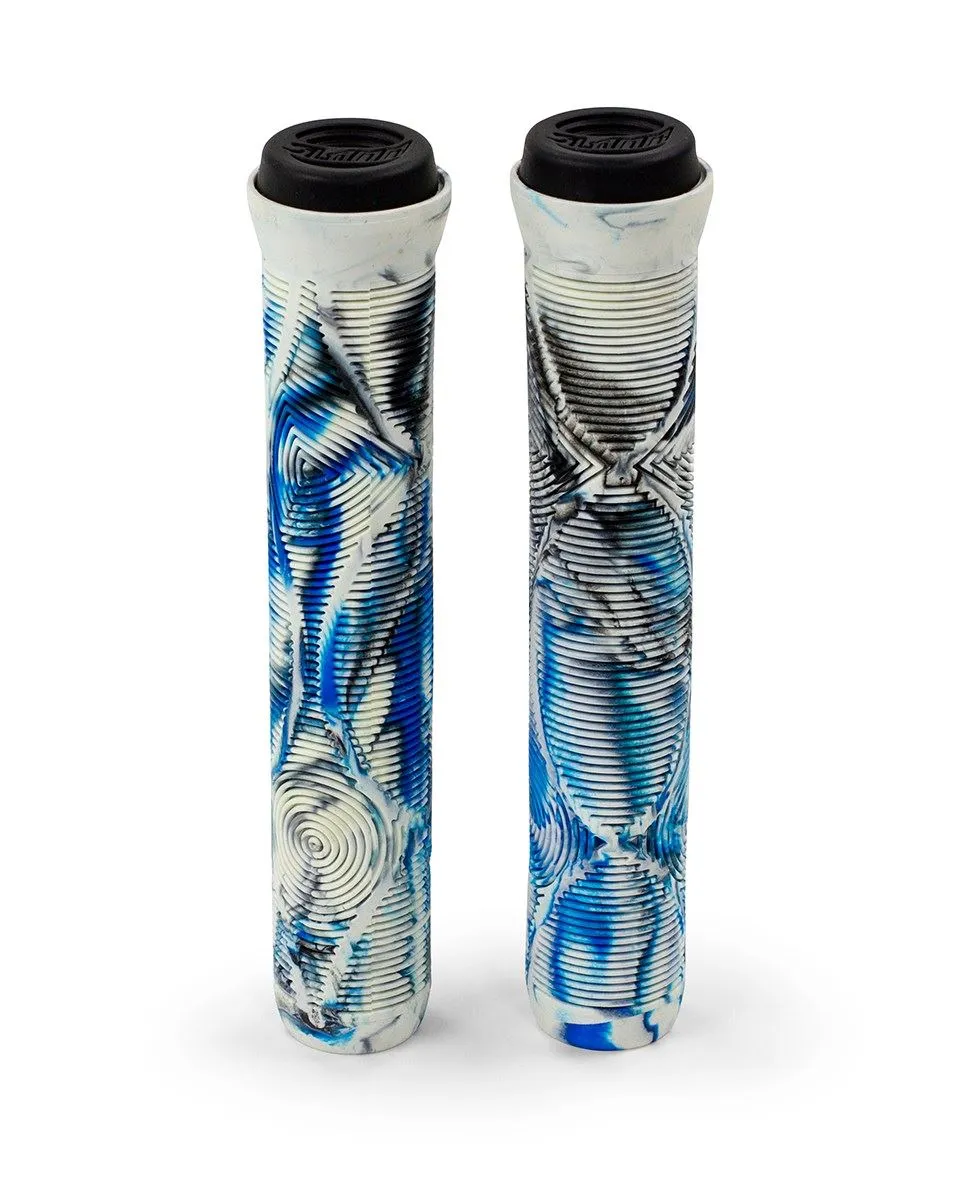 Slamm Scooter Team Swirl Bar Grips - Arctic - 165mm