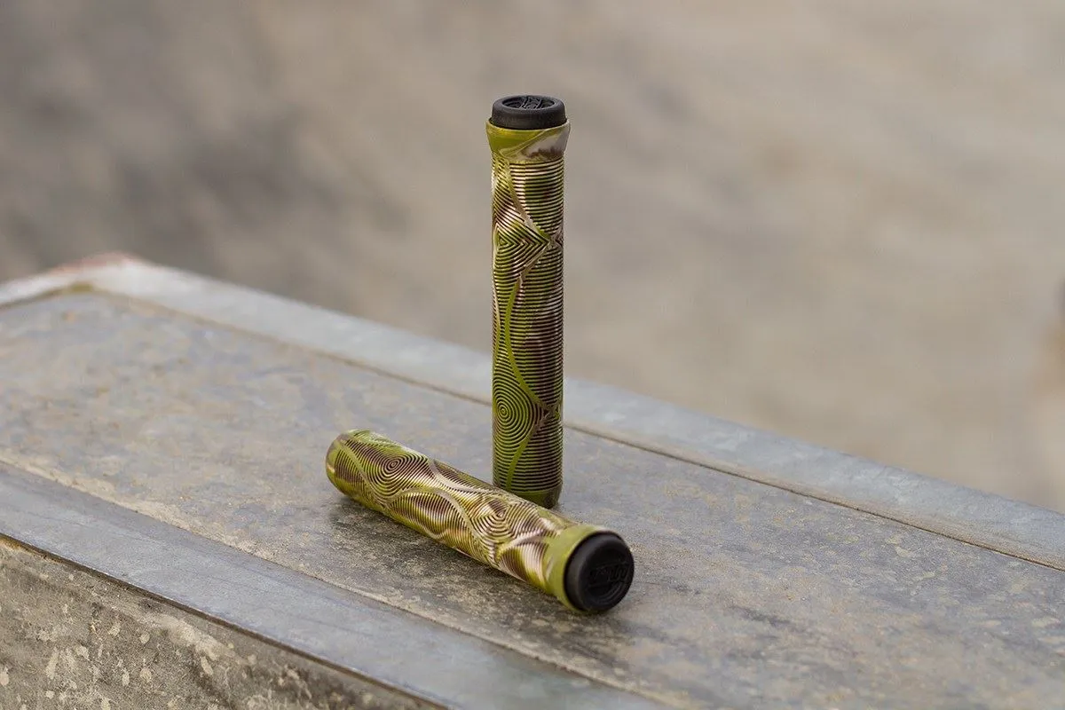Slamm Scooter Team Swirl Bar Grips - Jungle - 165mm