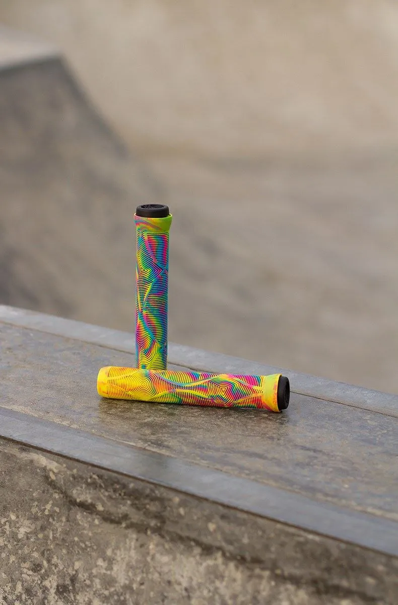 Slamm Scooter Team Swirl Bar Grips - Tropical - 165mm