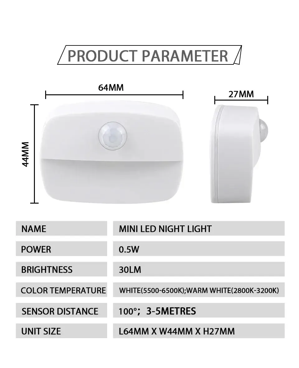 Smart Motion Sensor LED Night Light