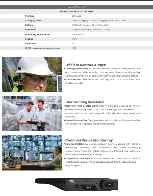 Smart Safety Helmet with HD Camera & Real-Time Monitoring