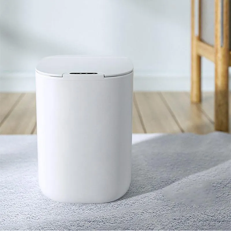 Smart Sensor Trash Can Electronic Automatic Household Bathroom Toilet Waterproof Narrow Seam