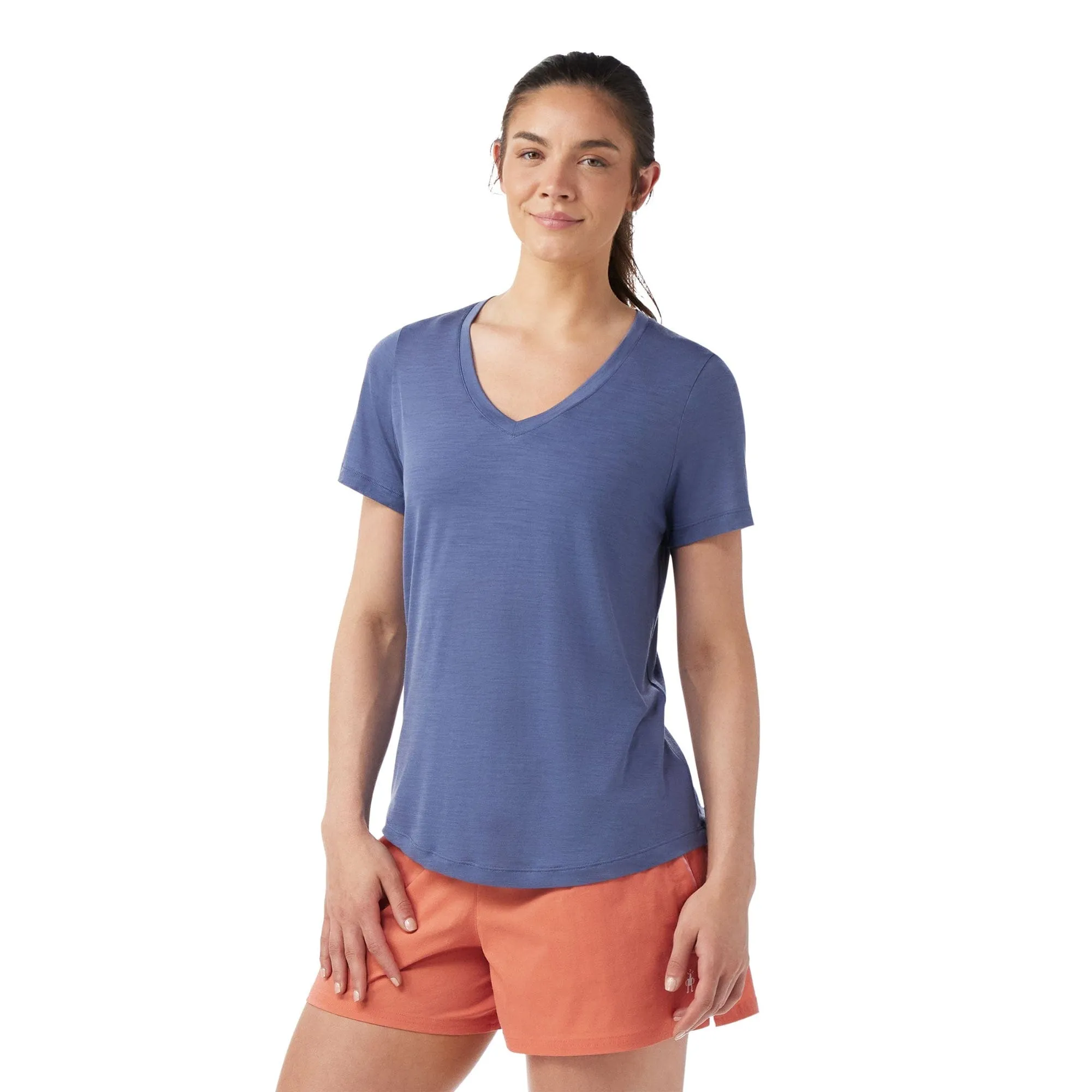 Smartwool Womens Active Ultralite V-Neck Short Sleeve