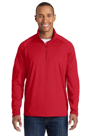 Sport-Tek Tall Sport-Wick Stretch 1/4-Zip Pullover. TST850 True Red Tall