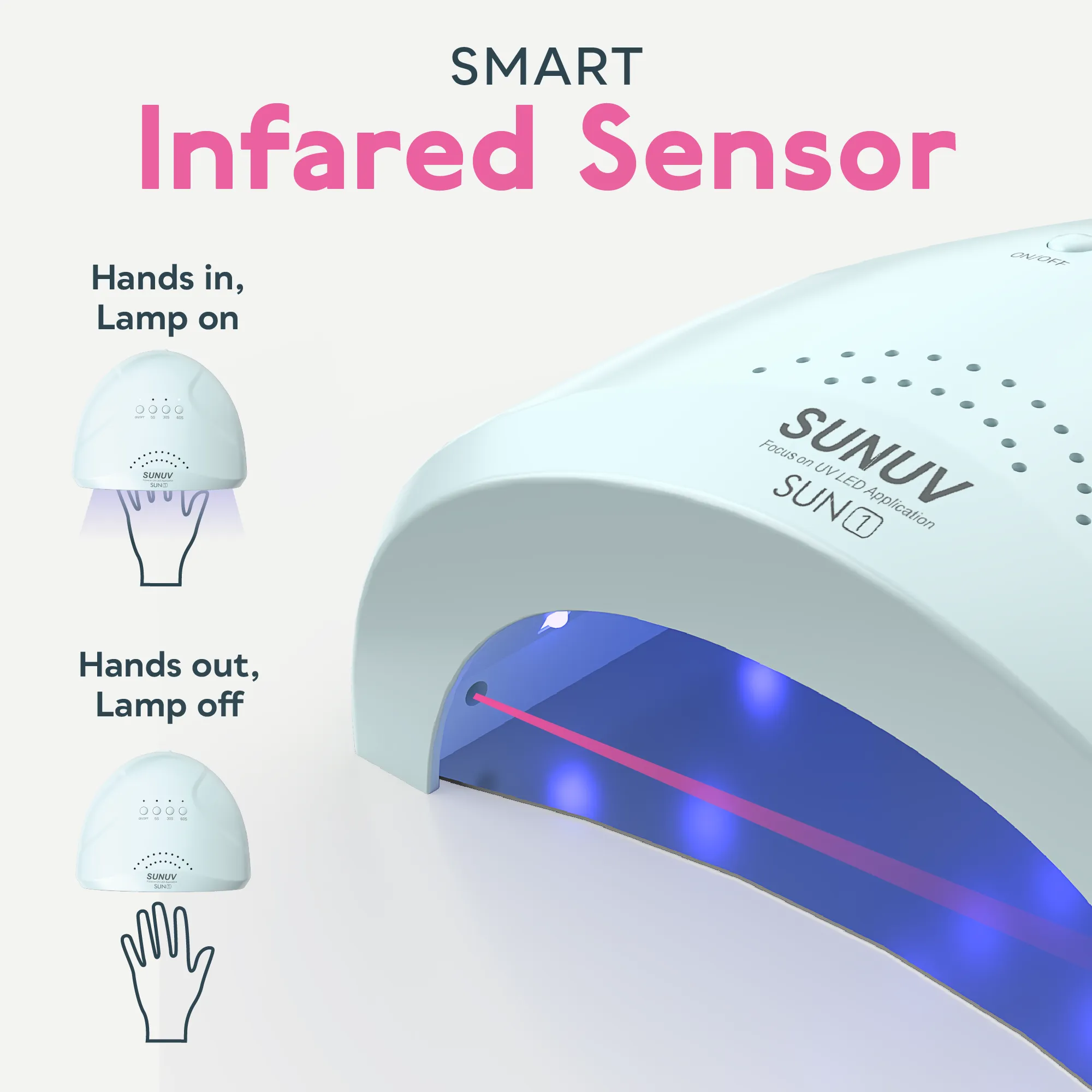 SUN1 UV LED Nail Lamp Blue