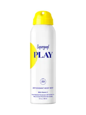 Supergoop PLAY Antioxidant Body Mist SPF 50 with Vitamin C