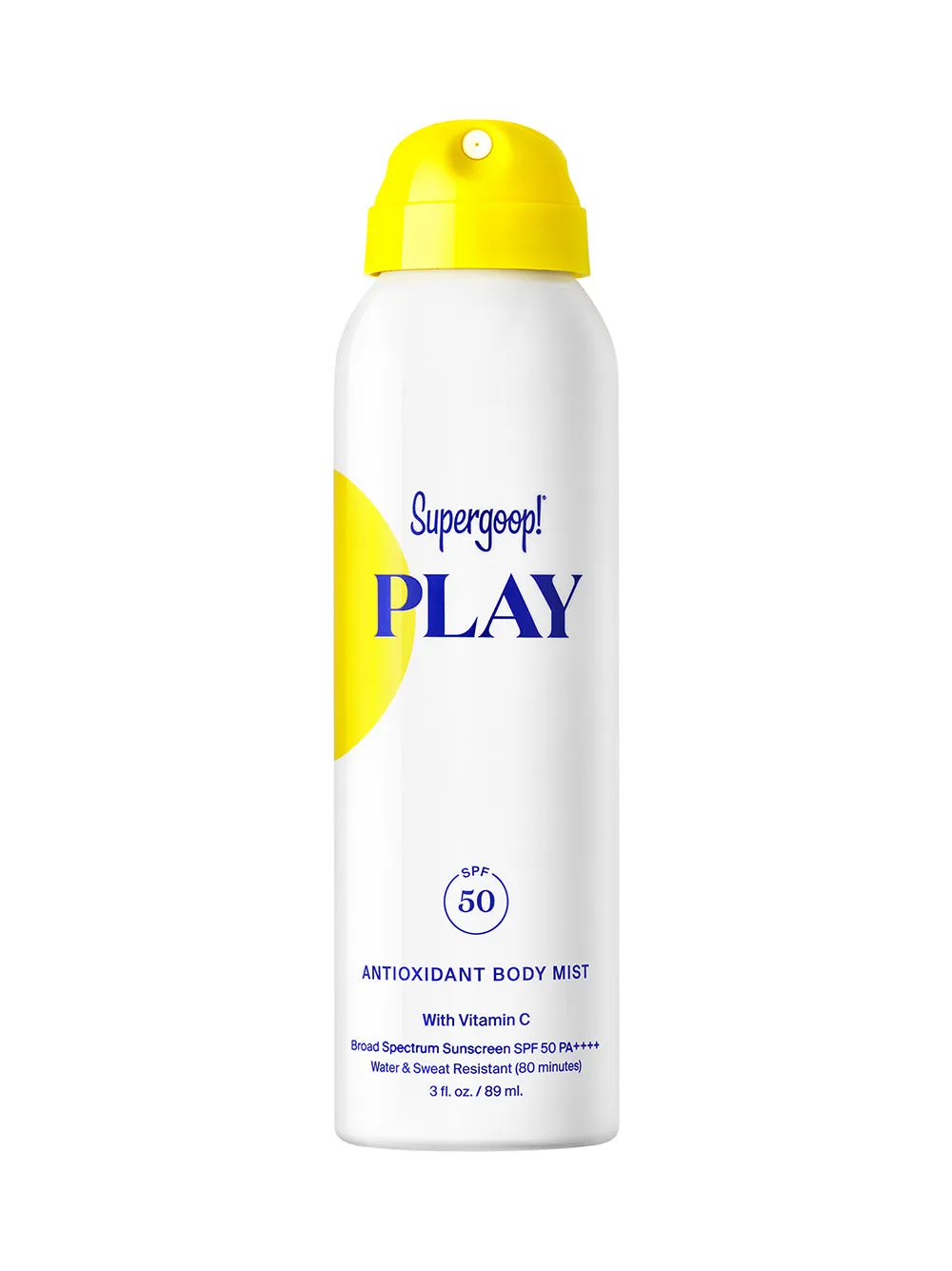 Supergoop PLAY Antioxidant Body Mist SPF 50 with Vitamin C