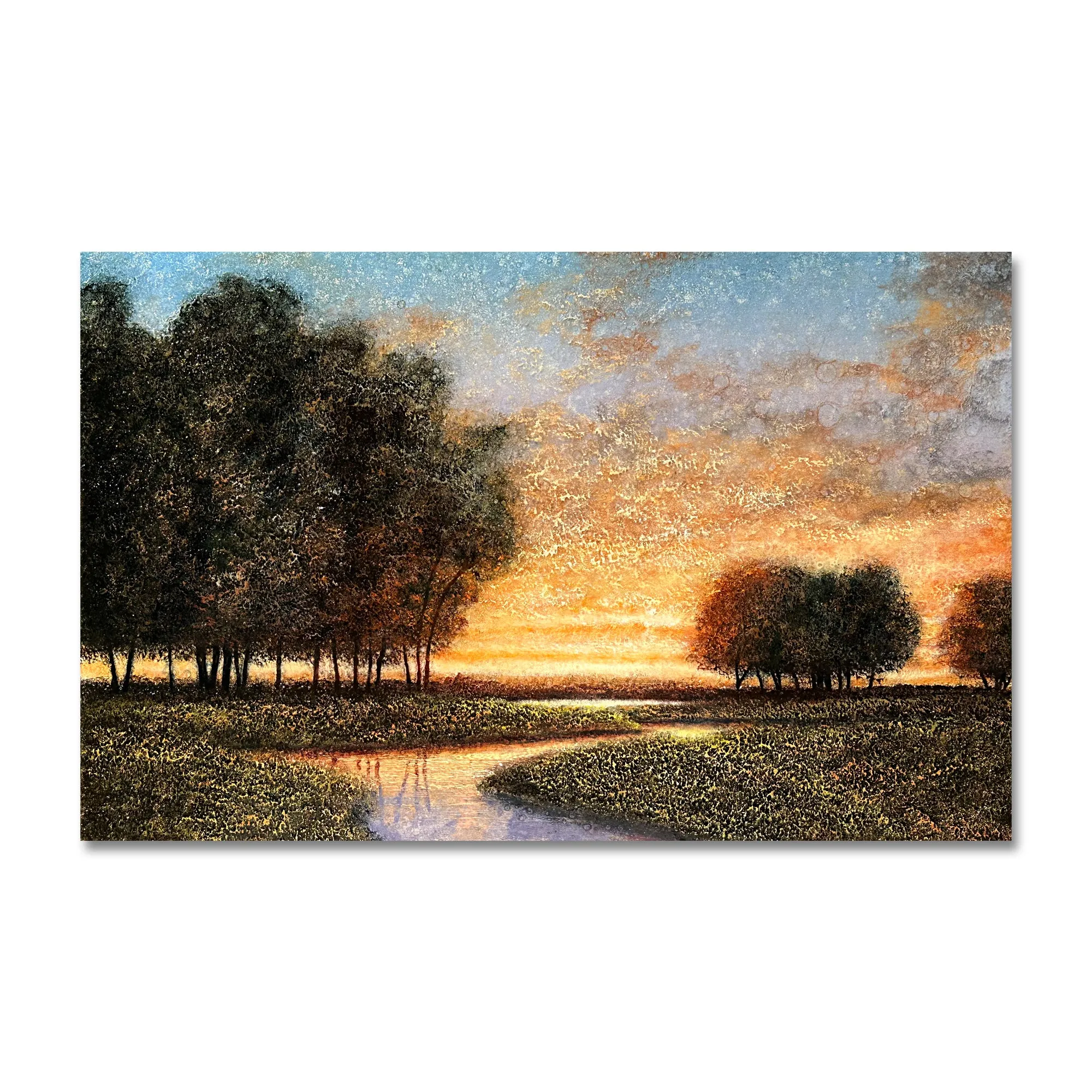 The Low Country 22X34 Oil On Aluminum Leaf