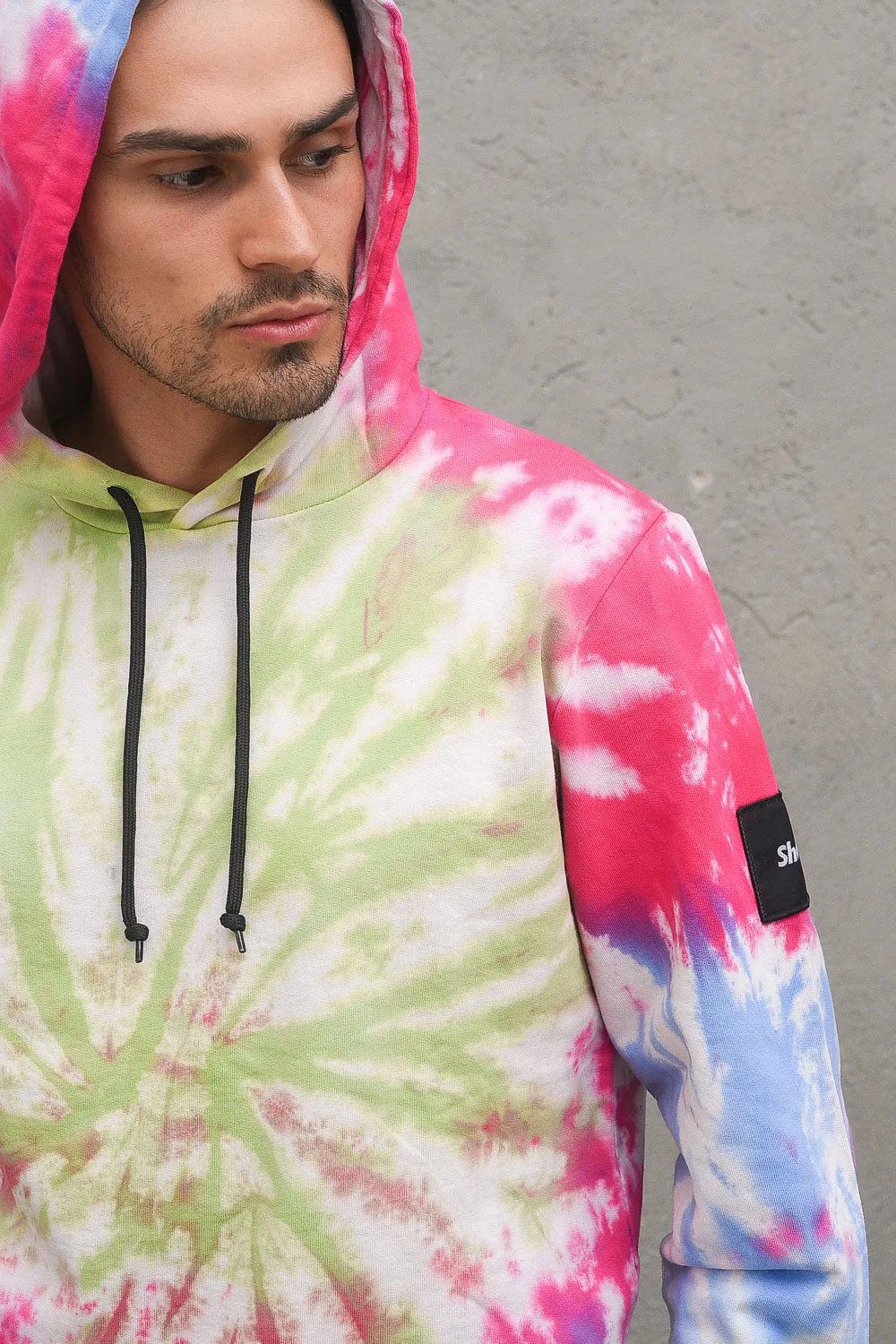 Tie Dye Hooded - Shock