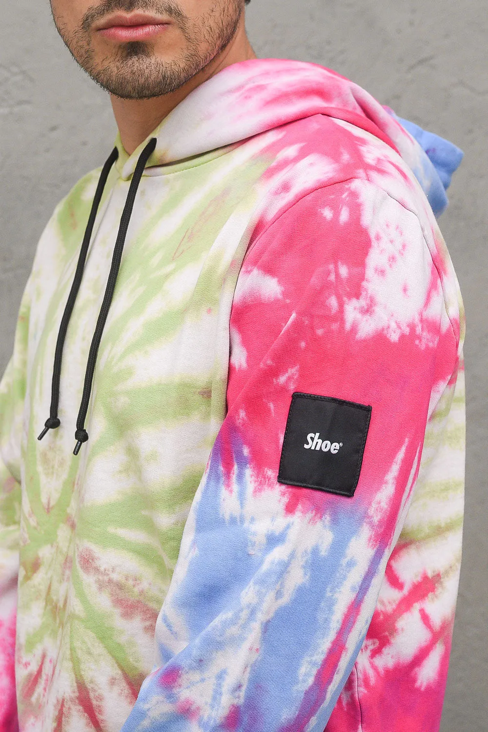 Tie Dye Hooded - Shock