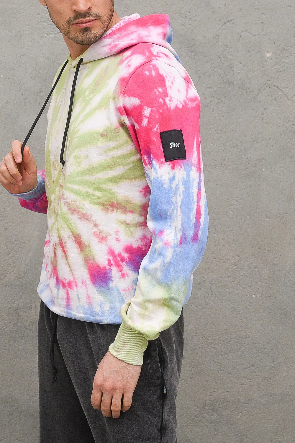 Tie Dye Hooded - Shock