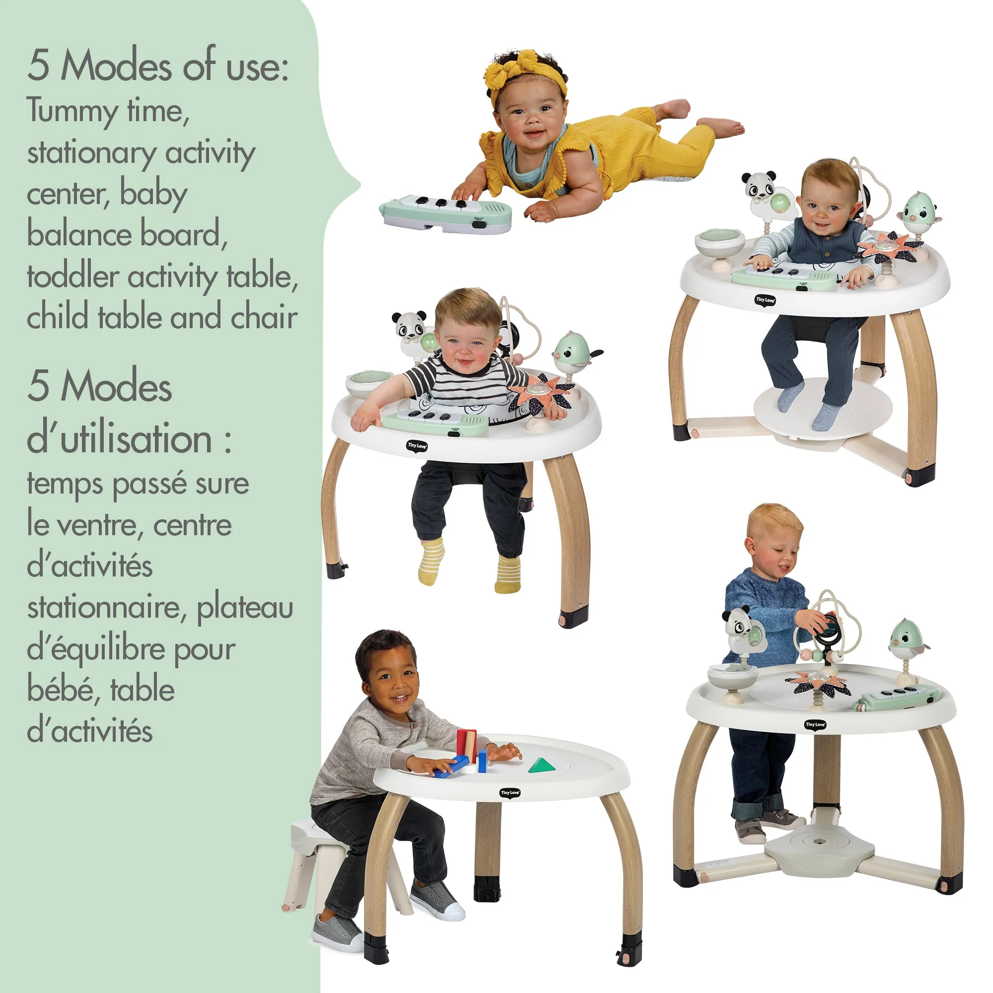Tiny Love  5-in-1 Here I Grow Activity Center - Black & White