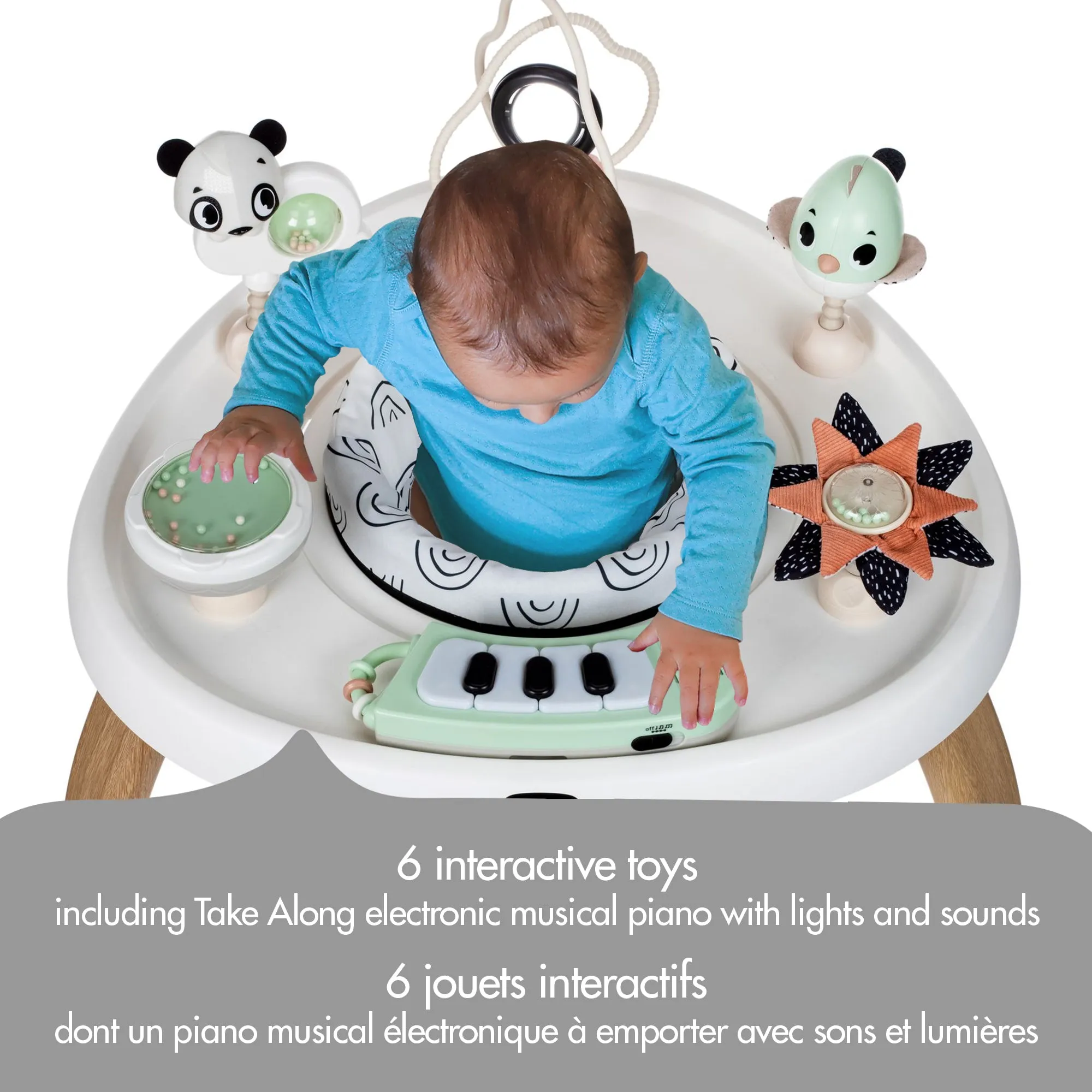 Tiny Love  5-in-1 Here I Grow Activity Center - Black & White
