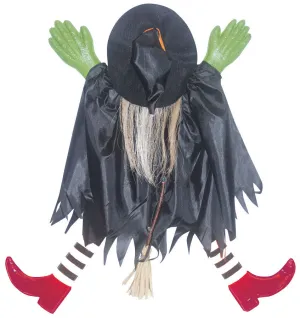 Tree Trunk Witch W/Red Shoes  Decoration Prop