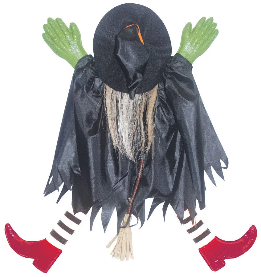 Tree Trunk Witch W/Red Shoes  Decoration Prop