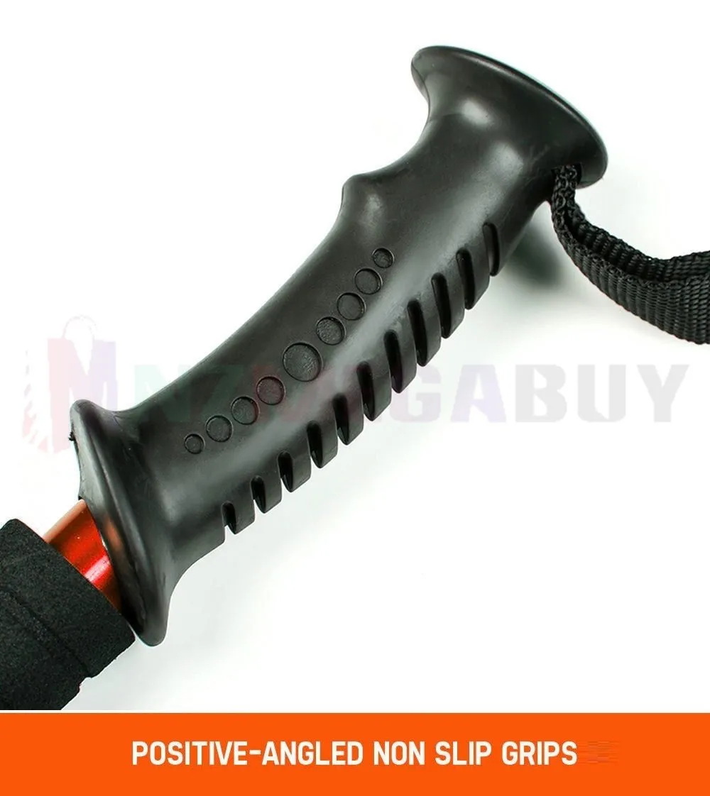 TREKKING POLES WALKING HIKING POLES 2 PCS - Red