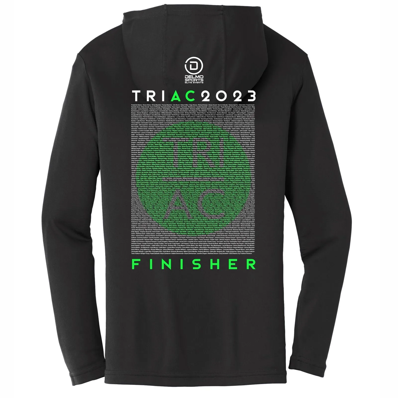 TRIAC Unisex LS Tech Hoody Tee -Black- 2023 Names