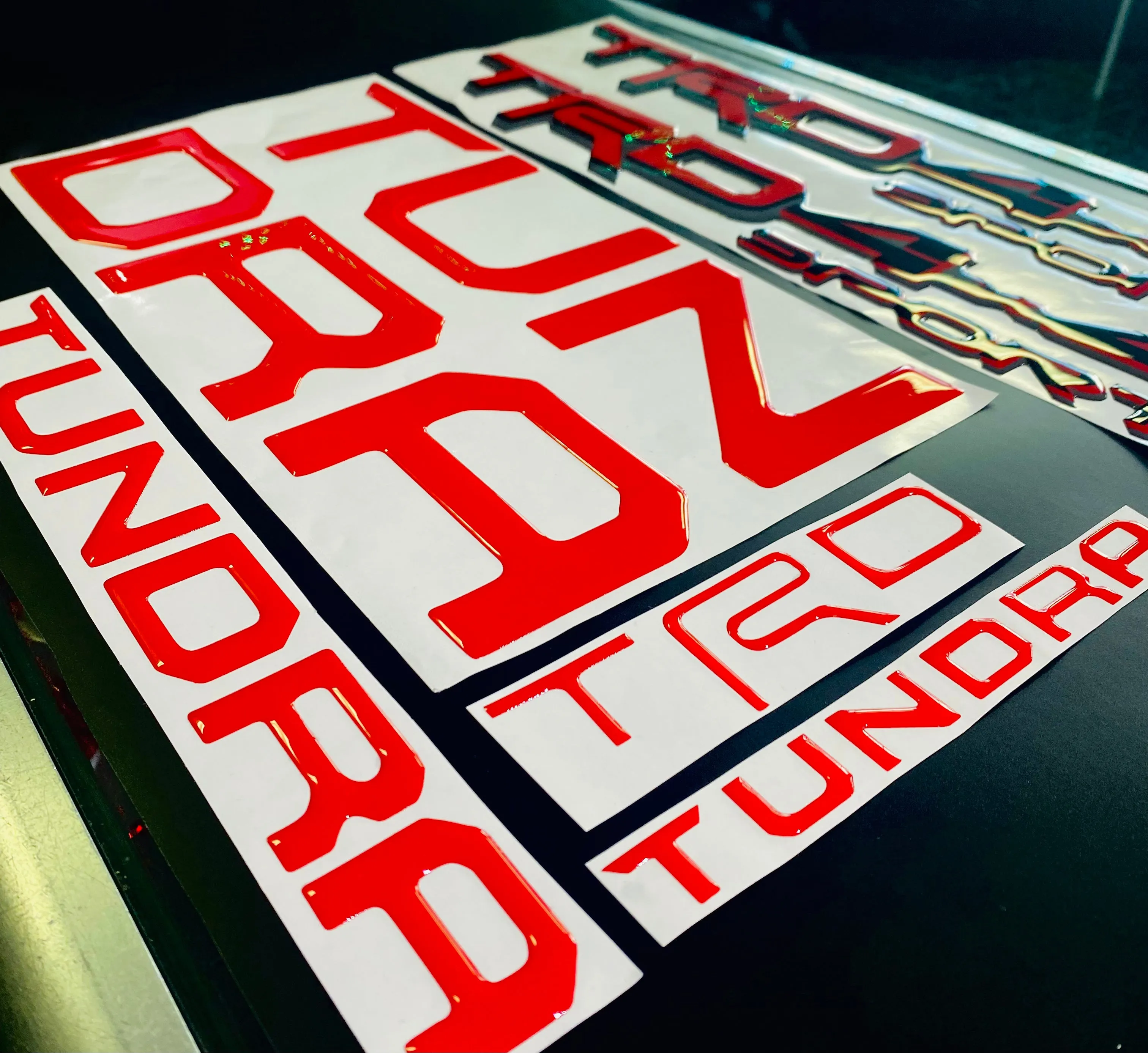 Tundra 2022 Gel Sticker for Tailgate  Insert Letters