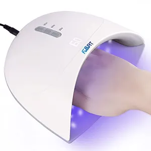 UV Gel Nail Lamp, FORT 36W LED Nail Dryer Light for Gel Polish, Smart Timer Sensor and LCD Display Suitable for Home, Salon