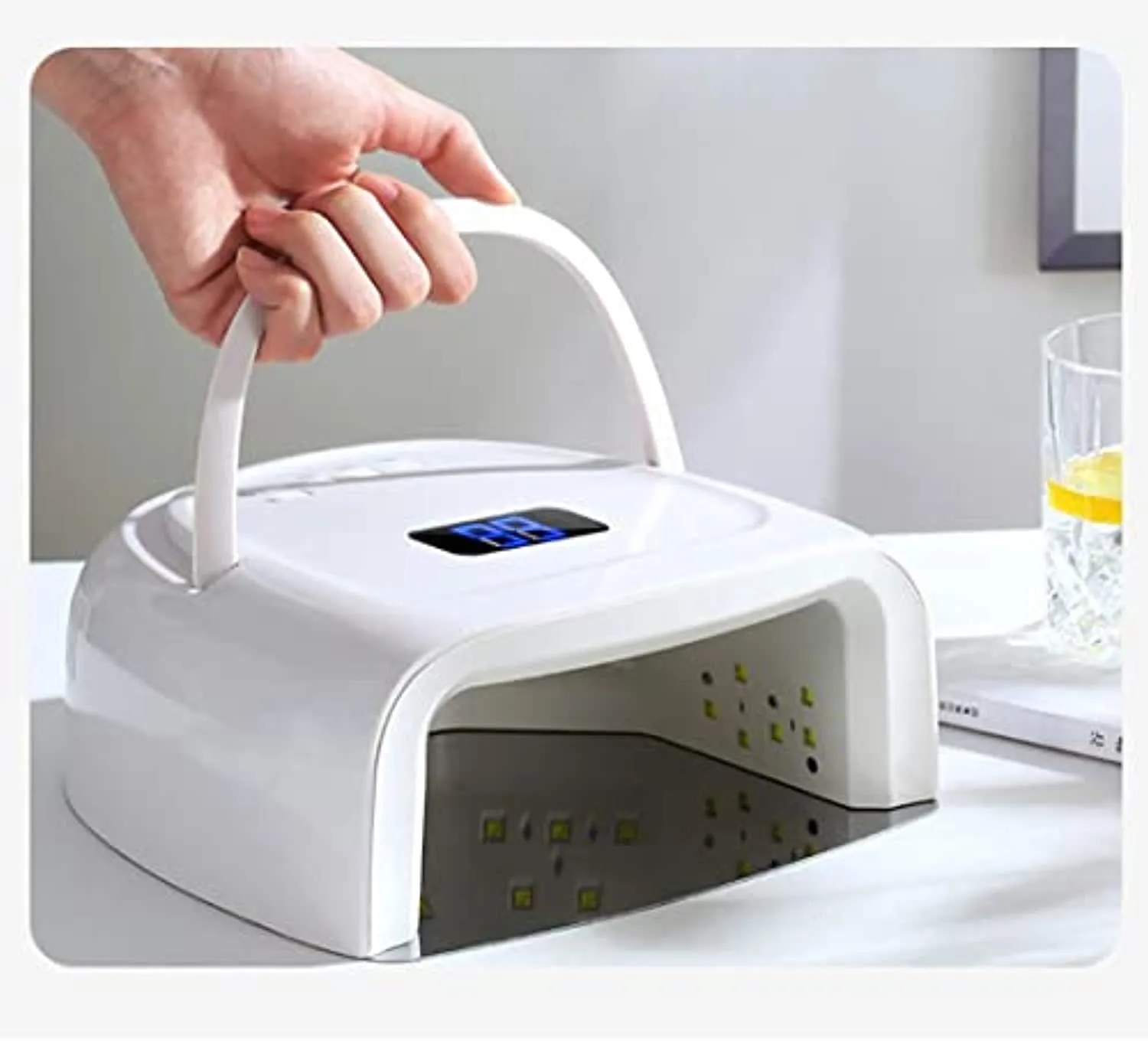 UV LED Nail Lamp Rechargeable 60W Nail Dryer Gel Nail Curing Lamps Portable Nail Light