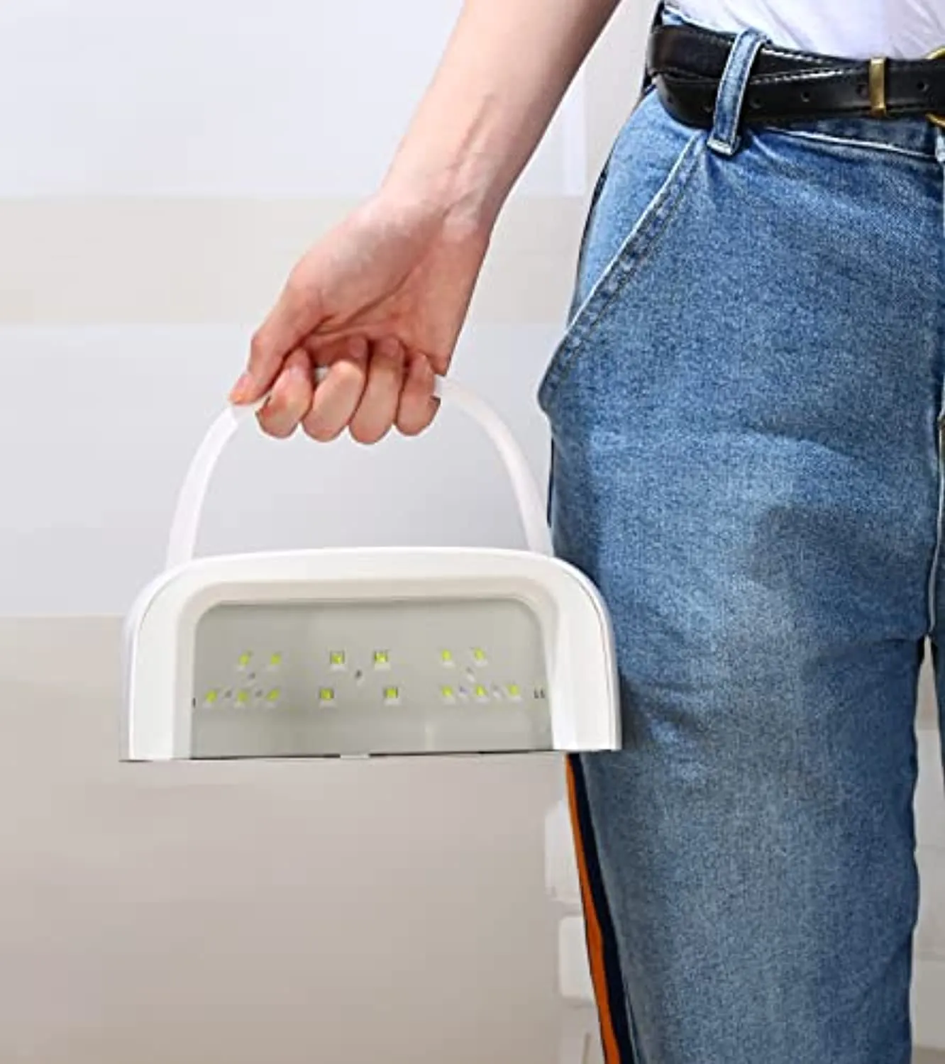 UV LED Nail Lamp Rechargeable 60W Nail Dryer Gel Nail Curing Lamps Portable Nail Light