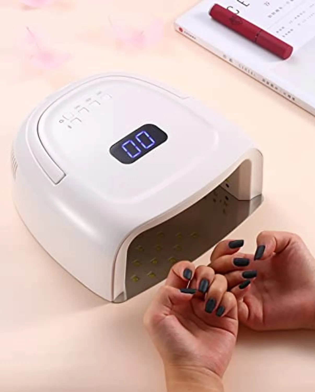 UV LED Nail Lamp Rechargeable 60W Nail Dryer Gel Nail Curing Lamps Portable Nail Light