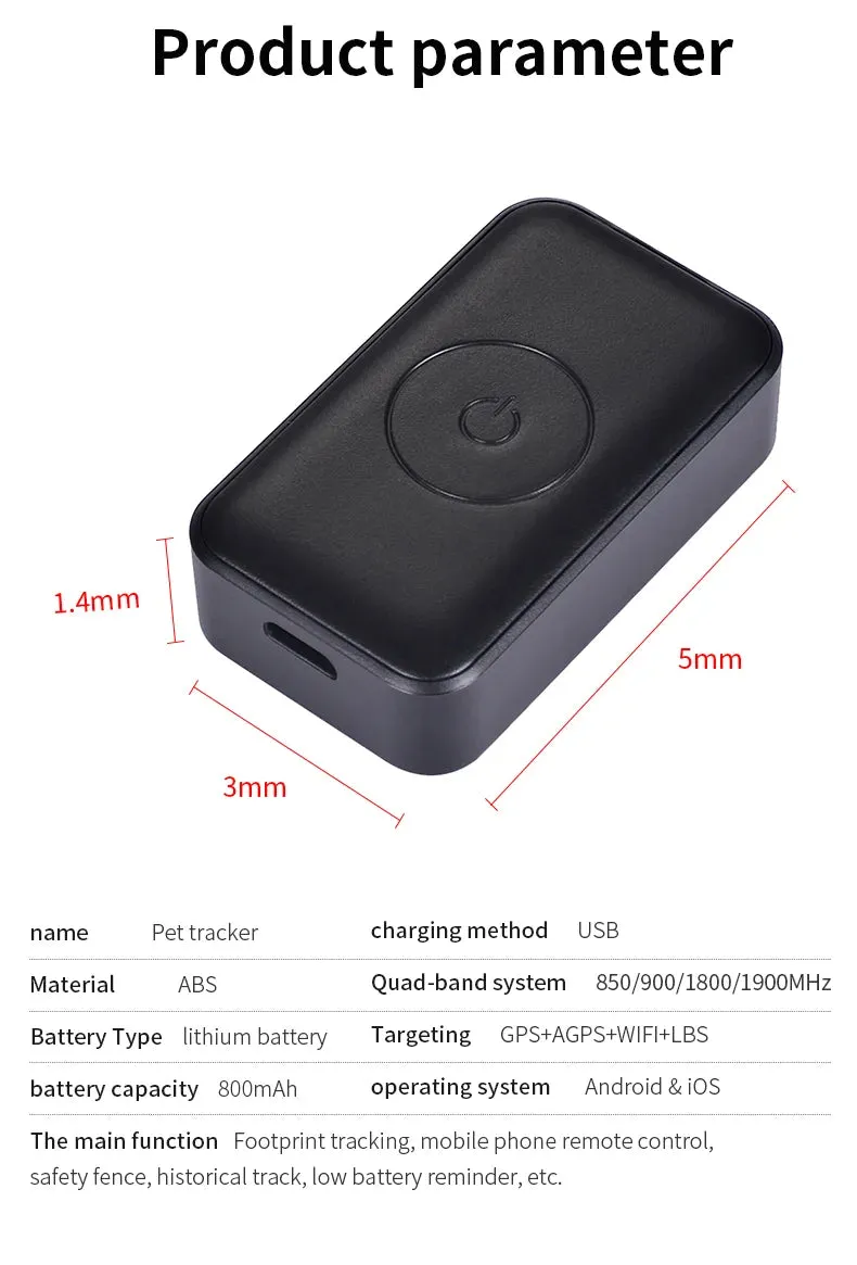 Waterproof Pet GPS Tracker