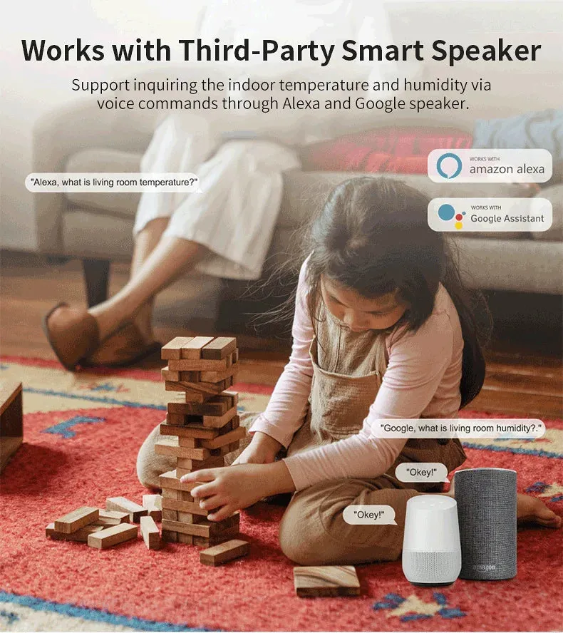 WiFi Smart Home Temperature Humidity Sensor