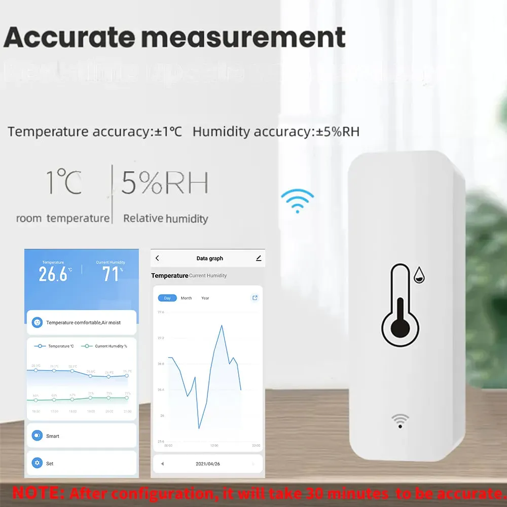 WiFi Smart Home Temperature Humidity Sensor
