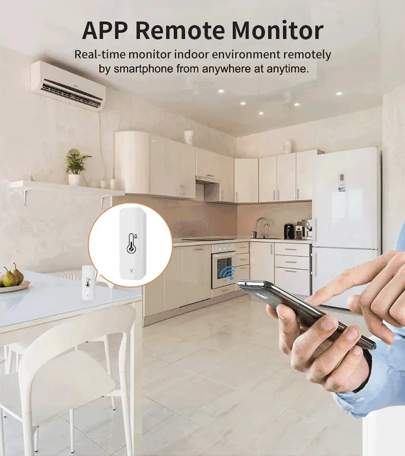 WiFi Smart Home Temperature Humidity Sensor