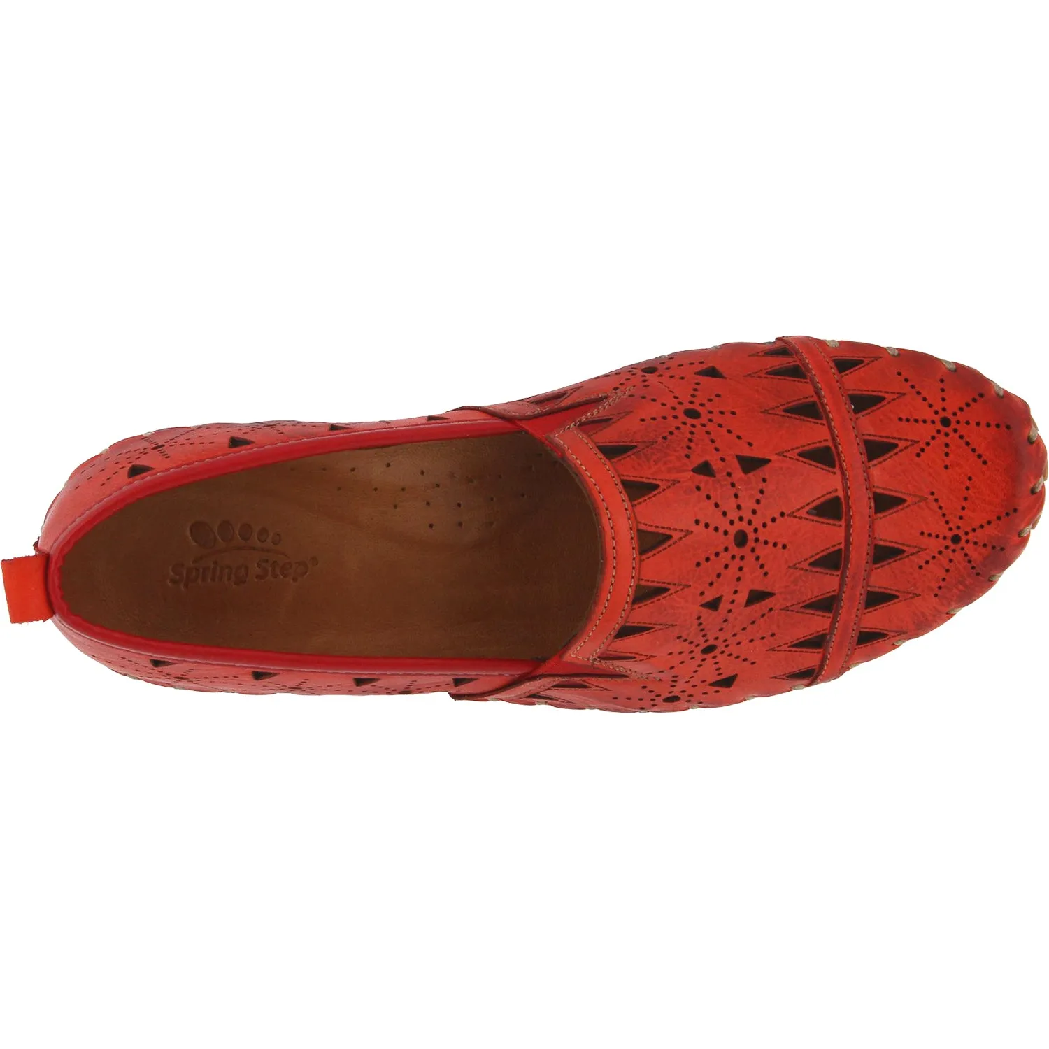 Women's Spring Step Fusaro Red Leather