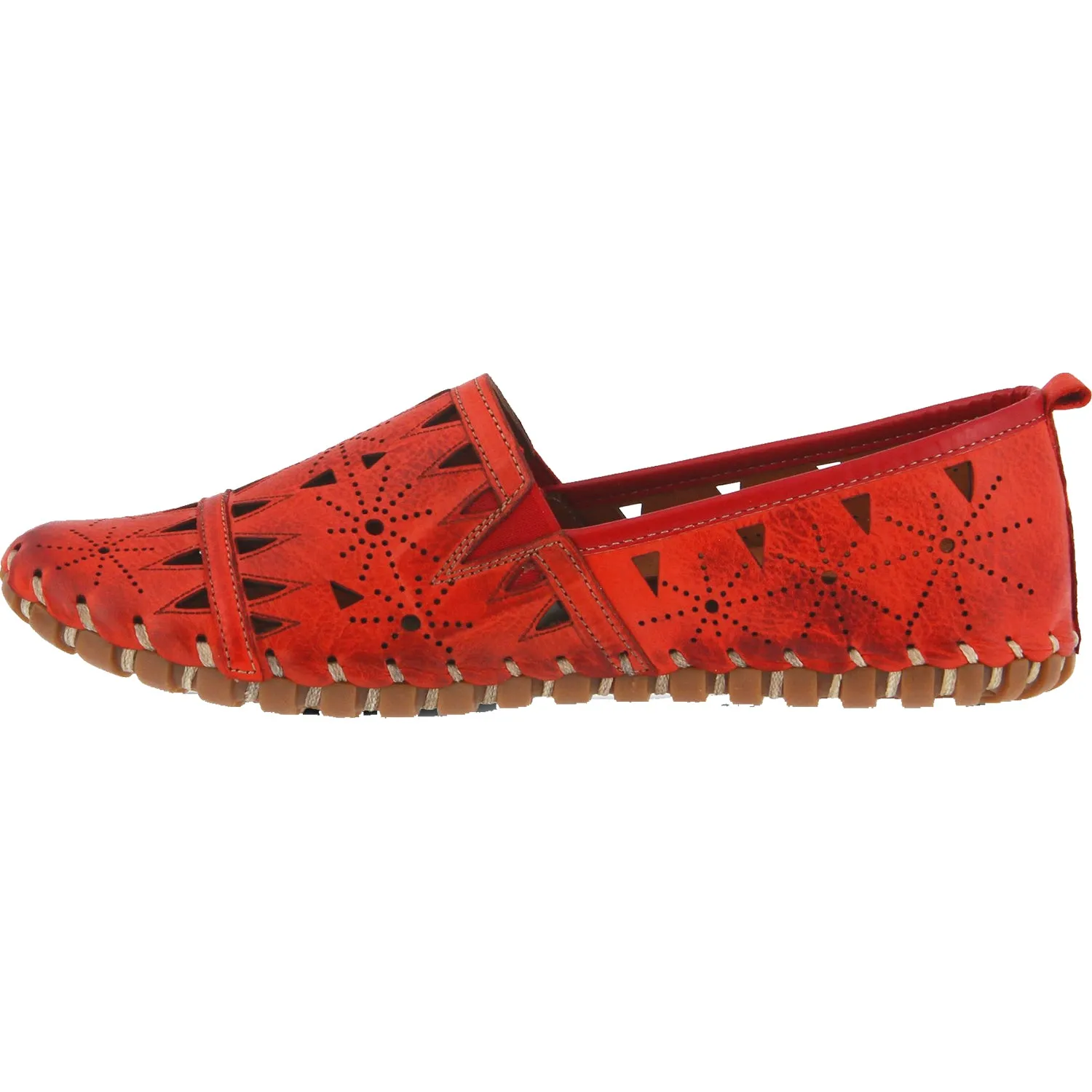 Women's Spring Step Fusaro Red Leather