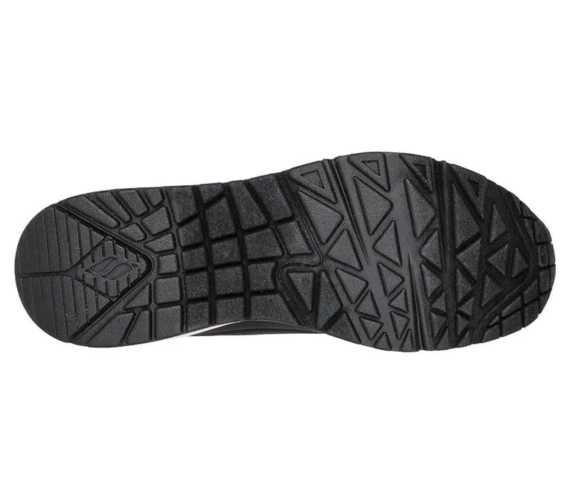 Women's Wide Fit Skechers Uno 155196 Shimmer Away Sneakers